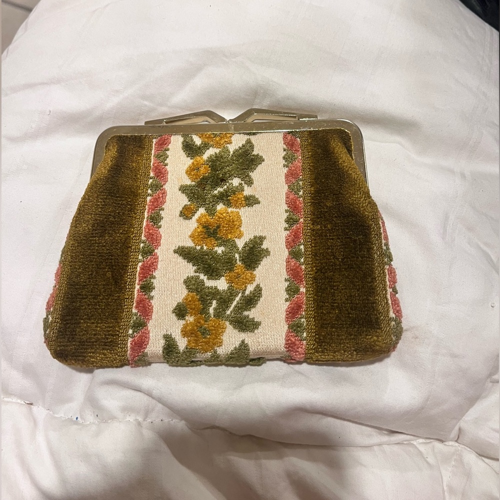 Neiman Marcus embroidered wallet